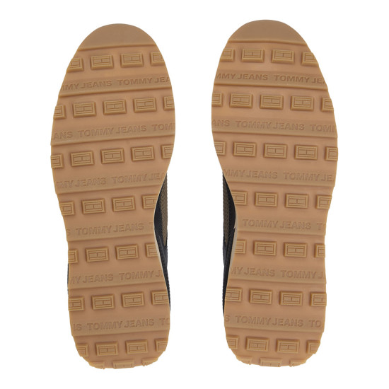 Tommy Hilfiger Suede Cleat Mixed Texture Trainers